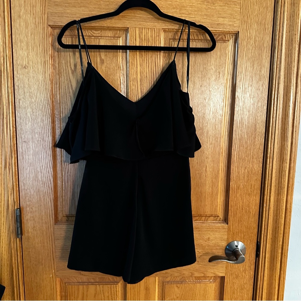 Lulu's Black Ruffled Jumpsuit - Picture 10 of 11
